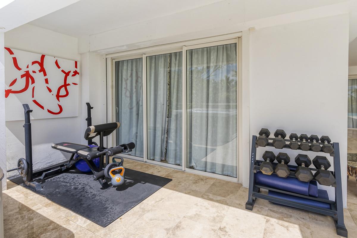 10a-Bamboo-Workout Area_Location villa Terres Basses Saint Martin